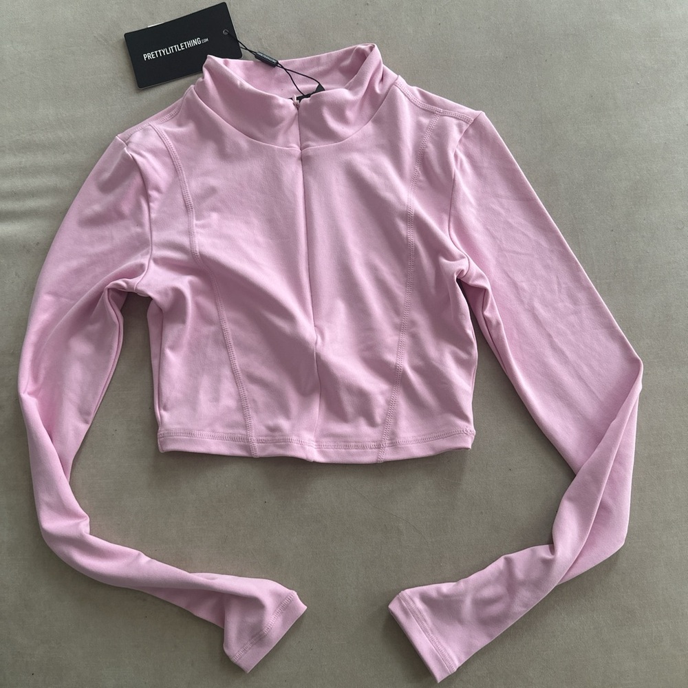 Pretty Little Thing Pink Zip Up Sports Jacket